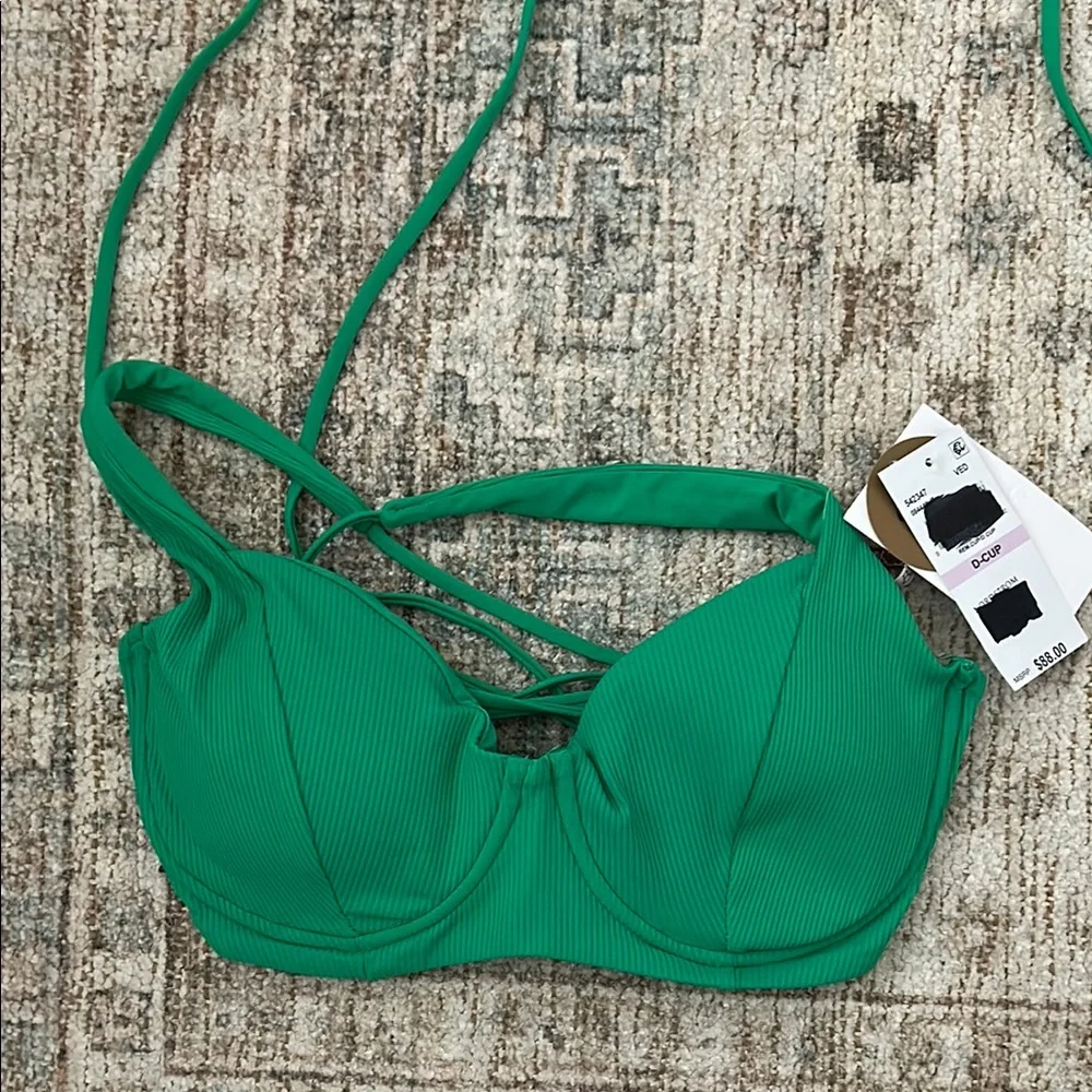NWT BECCA Modern Edge Underwire Bikini in Verde - Picture 10 of 11